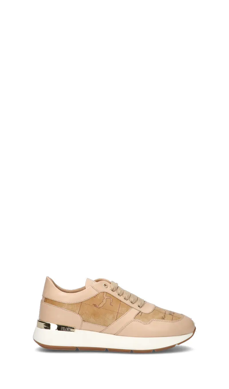 Sneaker donna naturale in pelle Vario