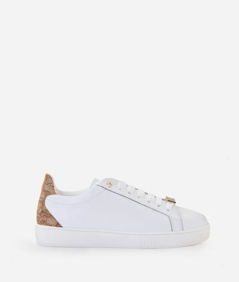 Sneaker in pelle liscia con passalaccio 1ᴬ Classe Bianche