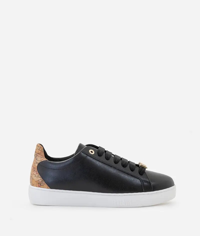 Sneaker in pelle liscia con passalaccio 1ᴬ Classe Nere