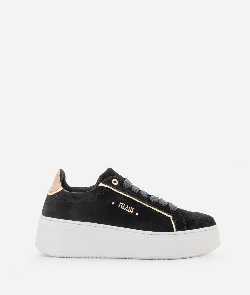 Sneaker in pelle scamosciata con logo 1ᴬ Classe Nere