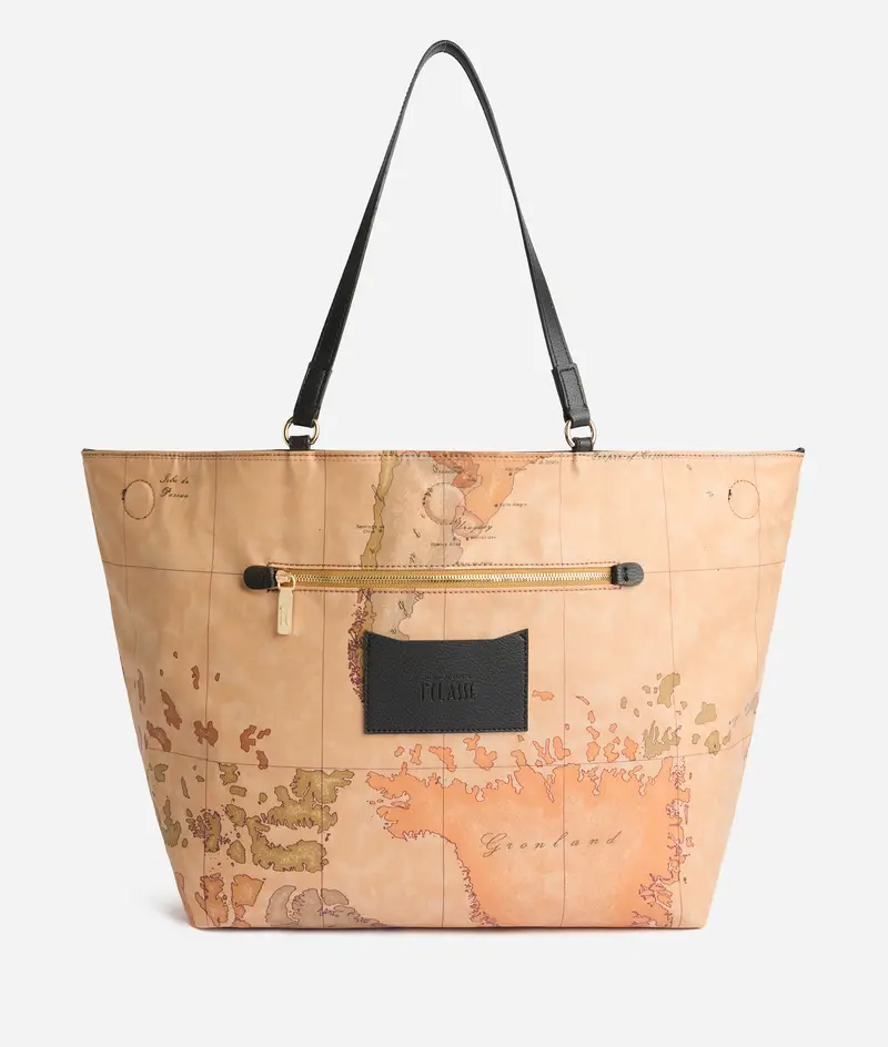 Soft Twist borsa shopping reversibile Nera