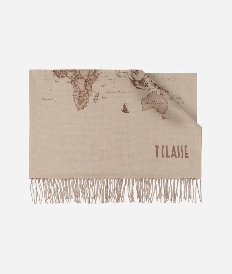 Stola Geo Bicolor 70x170 Caffè Latte