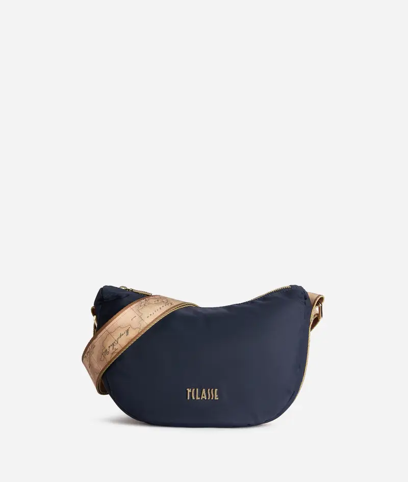 Stormy Nylon tracolla a mezzaluna piccola Blu Notte