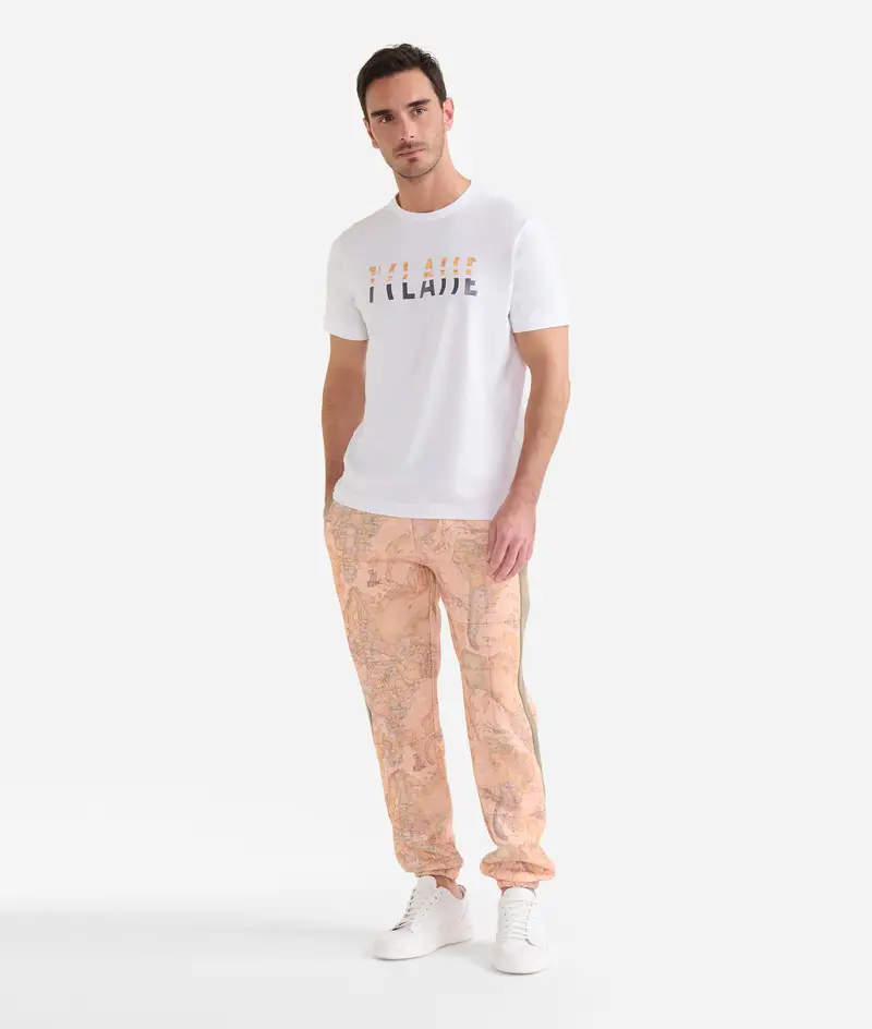 T-shirt in cotone con logo 1ᴬ Classe Bianca