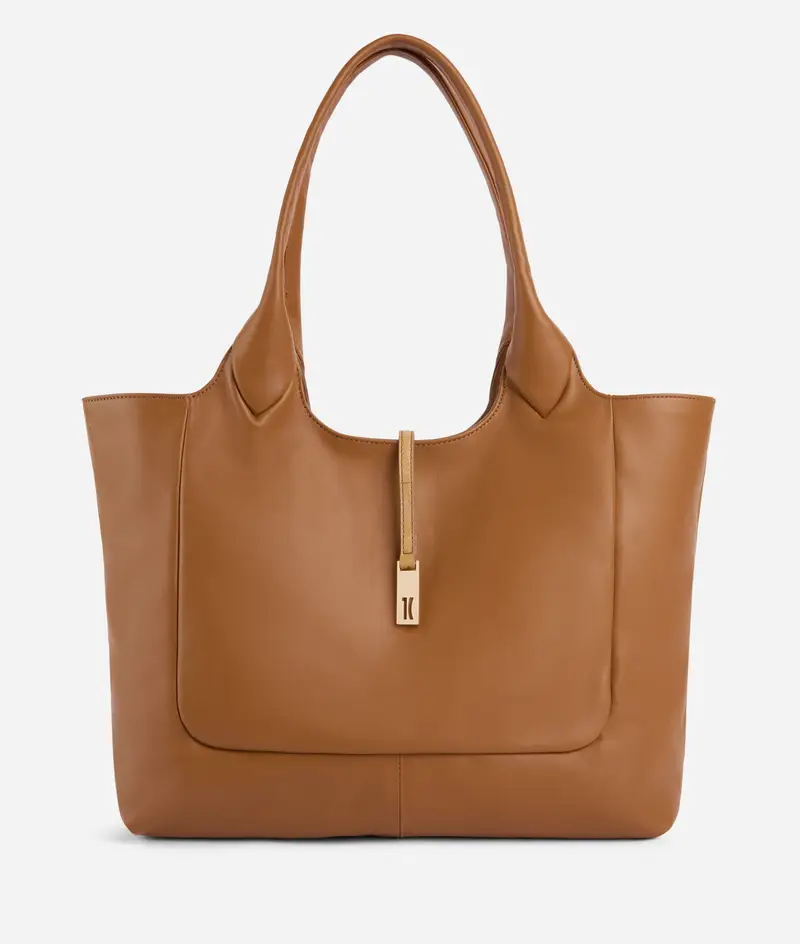 Talisman Leather borsa shopping Cuoio