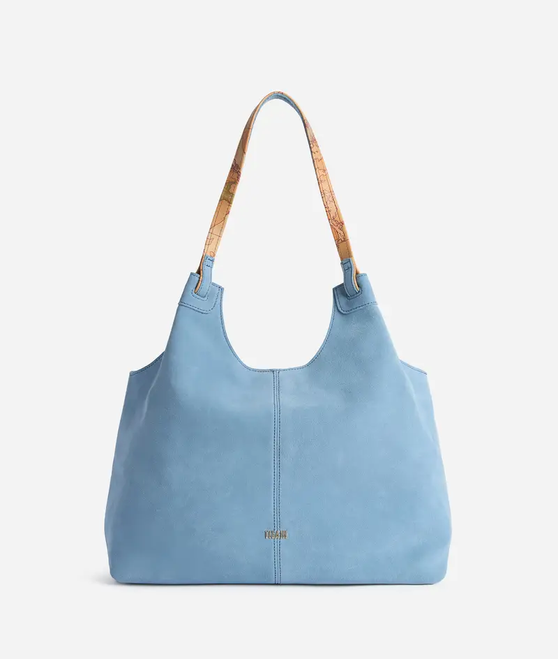 Tribal Leather borsa sottospalla Azzurro Cielo