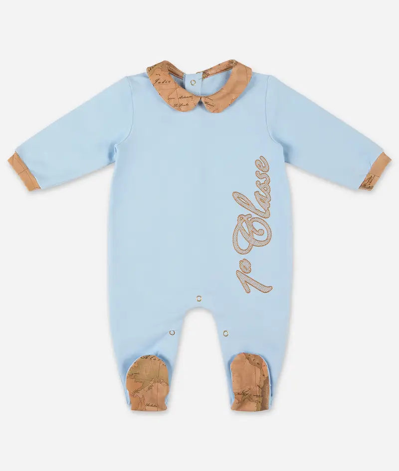 Tutina in felpina con logo 1ᴬ Classe Azzurro Cielo