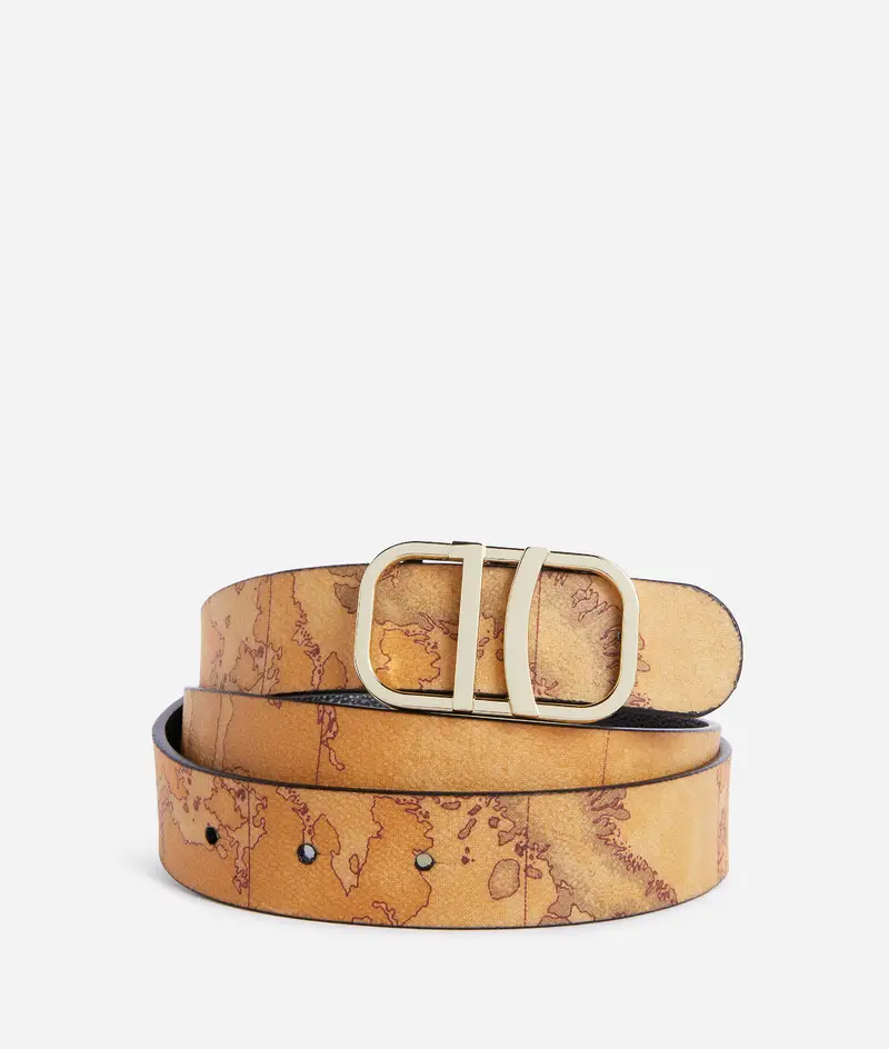 Valley Geo cintura reversibile Nera