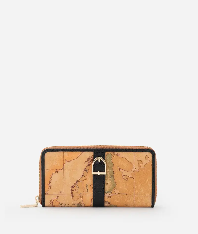 Valley Geo portafoglio zip around Nero