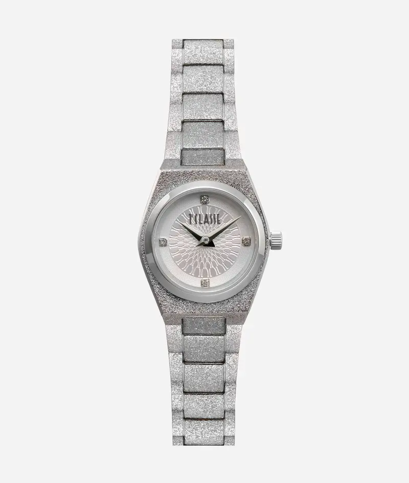 Vienna orologio in acciaio frosted Argento