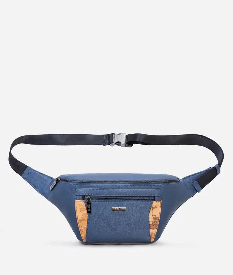 Western Leather maxi marsupio Avio