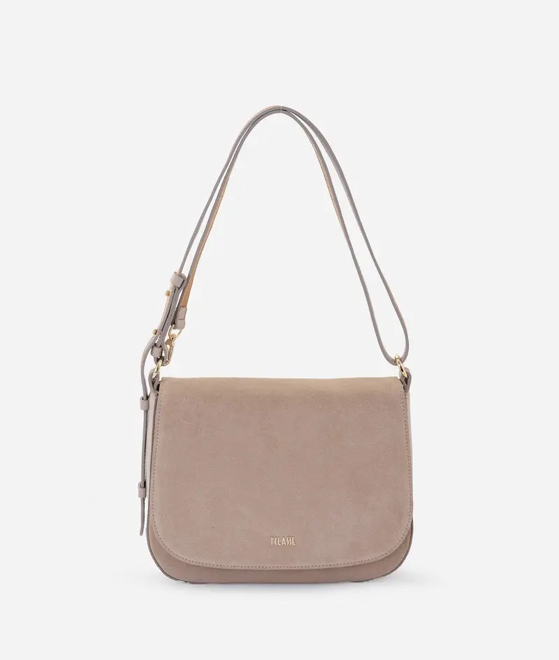 Wild Leather tracolla Greige