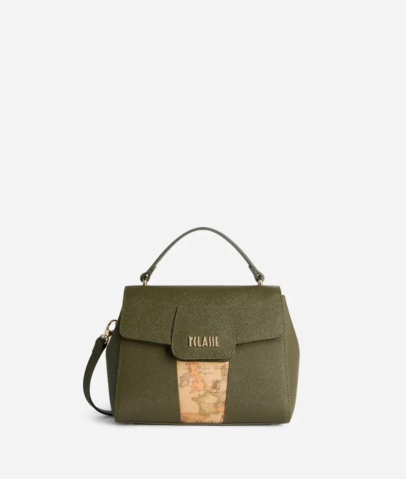 Windy City borsa a mano con patta Verde Muschio