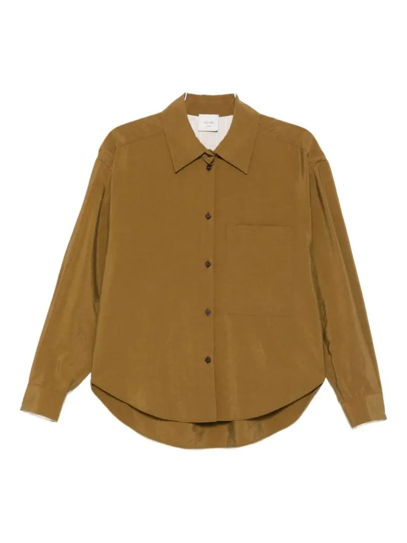 Camiccia Abbottonata Marrone Orzo