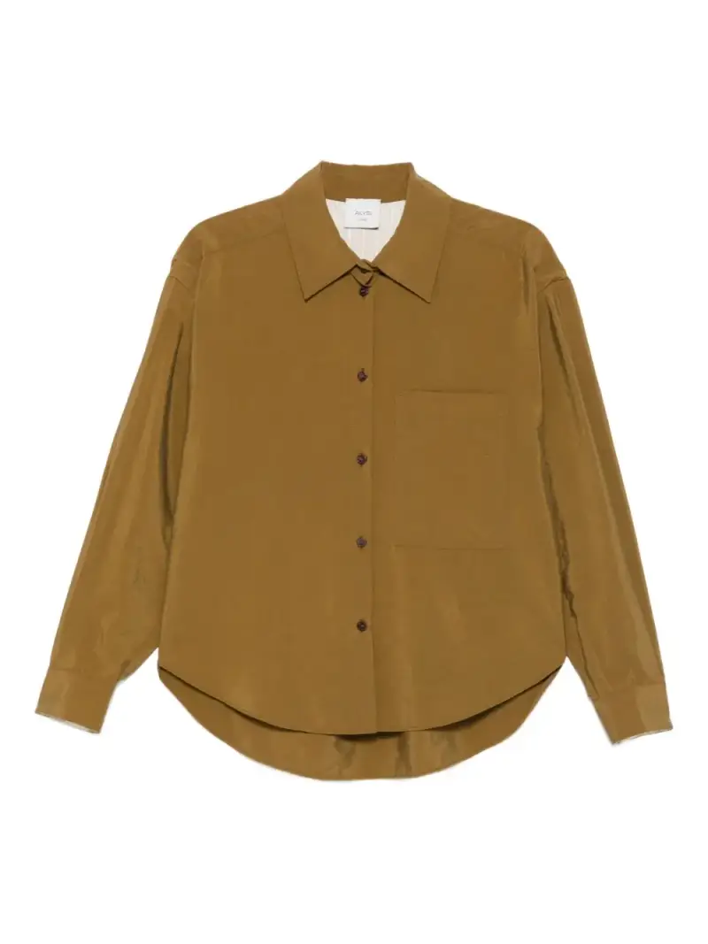 Alysi Maglia marrone con chiusura a bottoni