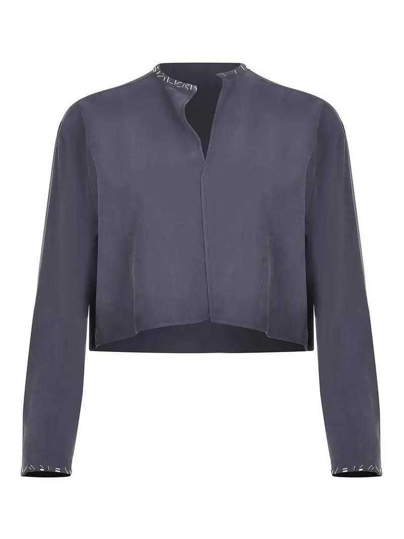 Camicia Realizzata In Un Mix Di Viscose Grigio