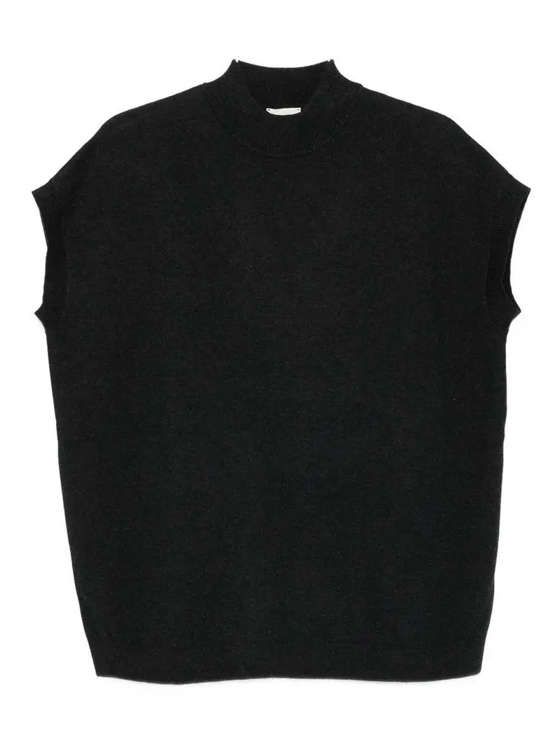 Gilet in misto cotone Grigio