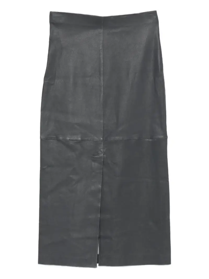 Gonna elasticizzata con inserti Ematite