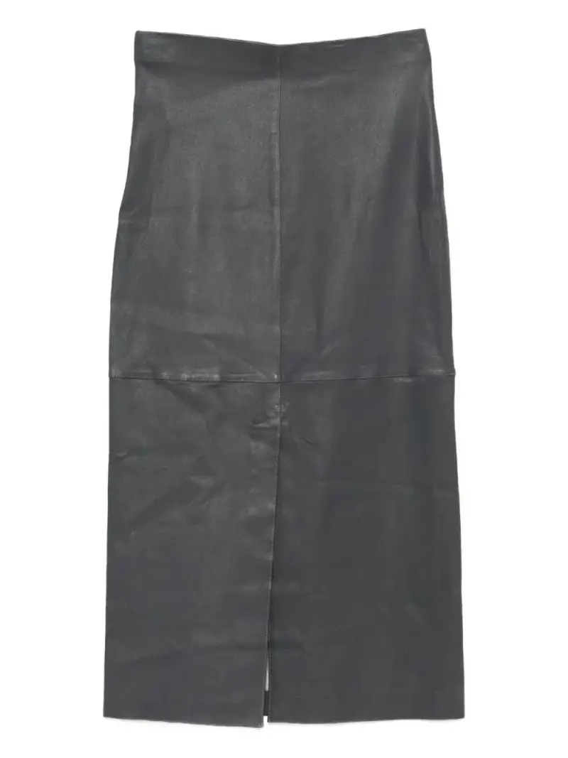 Gonna elasticizzata con inserti Ematite