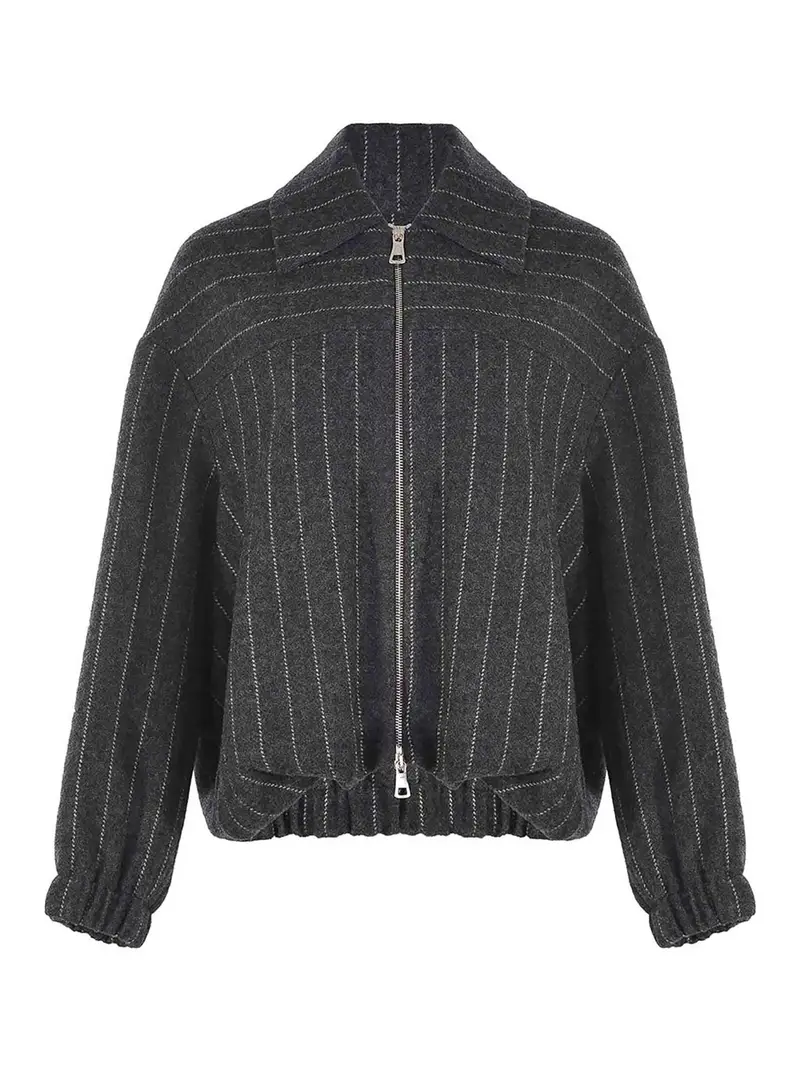 Lana di giacca Grigio