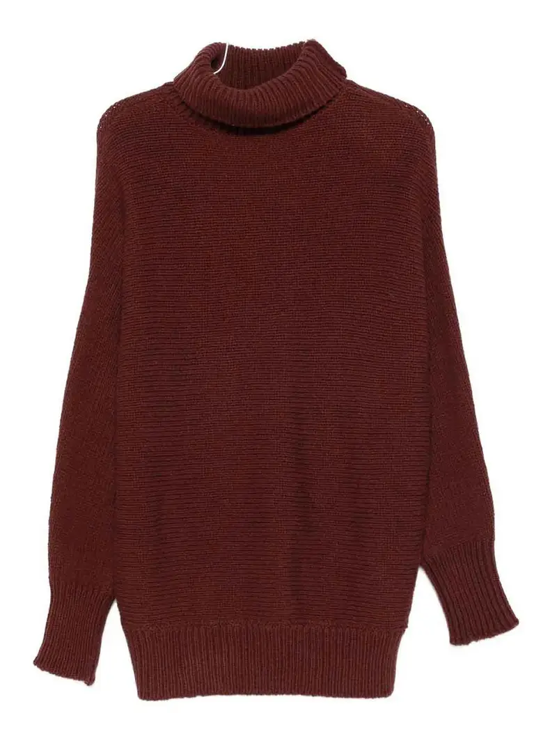 Maglia Dolcevita in Lana Marrone