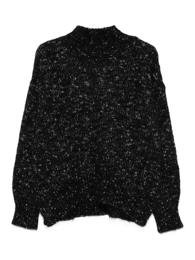 Maglione a collo alto Nero