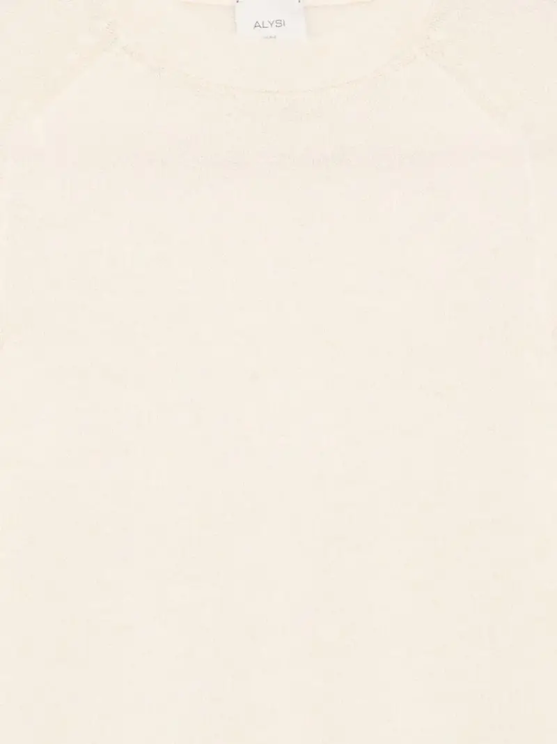 Maglione in Cashmere Panna Meringa miniatura 2