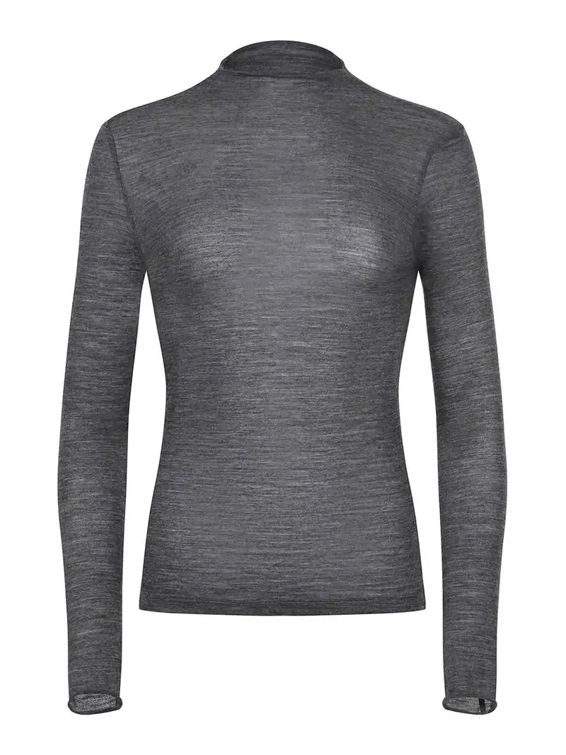 Maglione Realizzato In Misto Lana Grigio