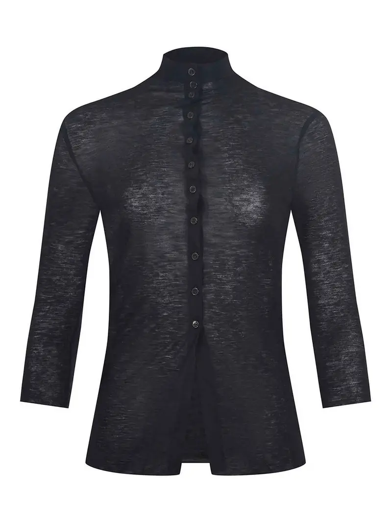 Maglione Realizzato In Misto Lana Nera Nero