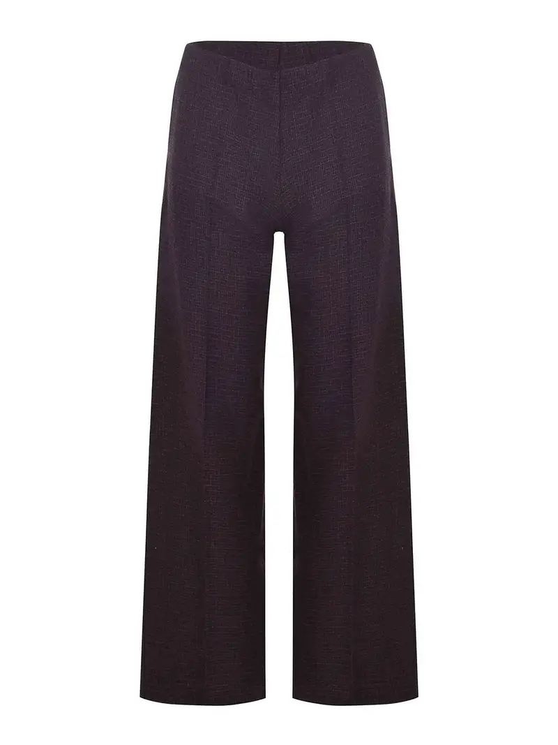 Pantaloni In Lana Rosso