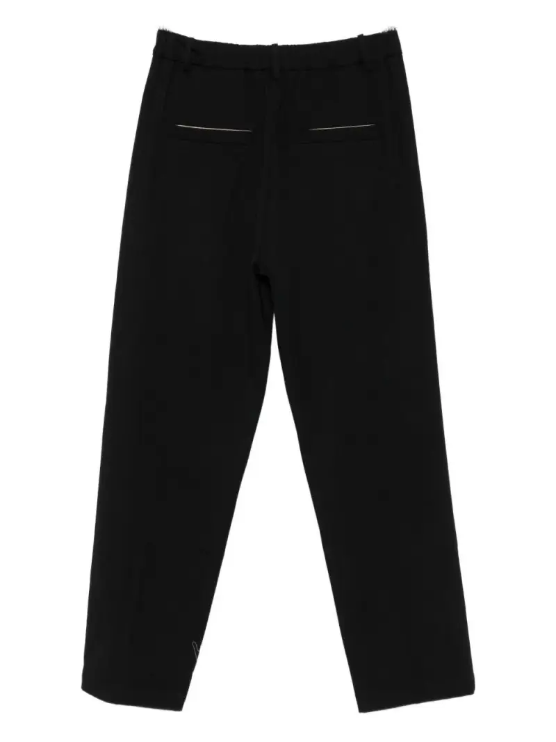 Pantaloni neri con piega stirata Nero miniatura 2