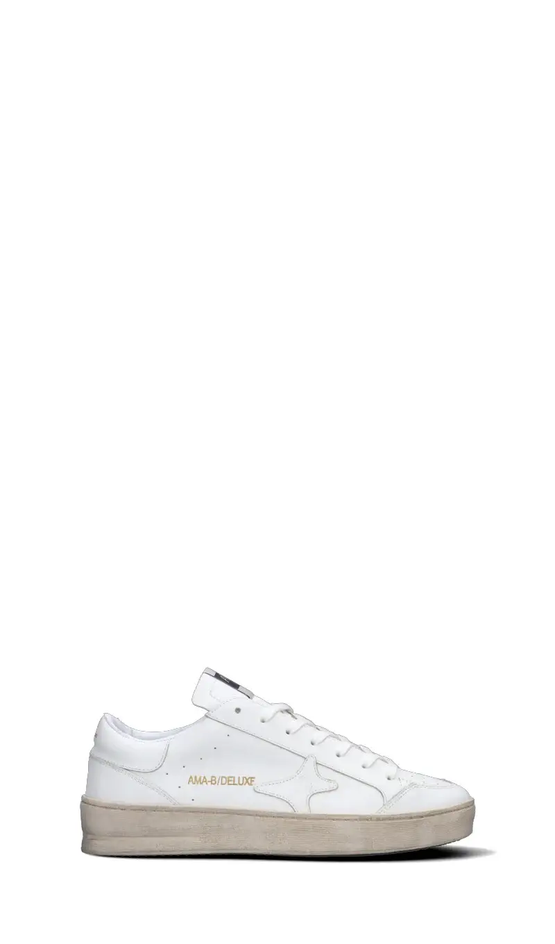 Sneaker uomo bianca in pelle Vario