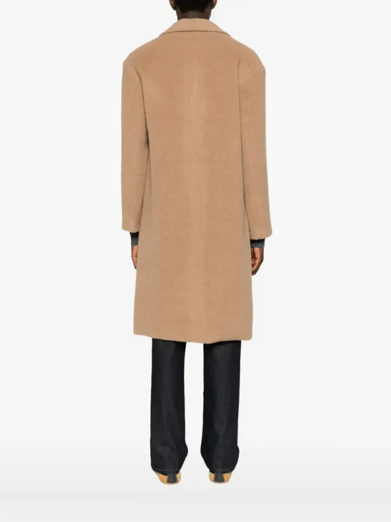 Amaranto Cappotto beige con bottoni miniatura 2