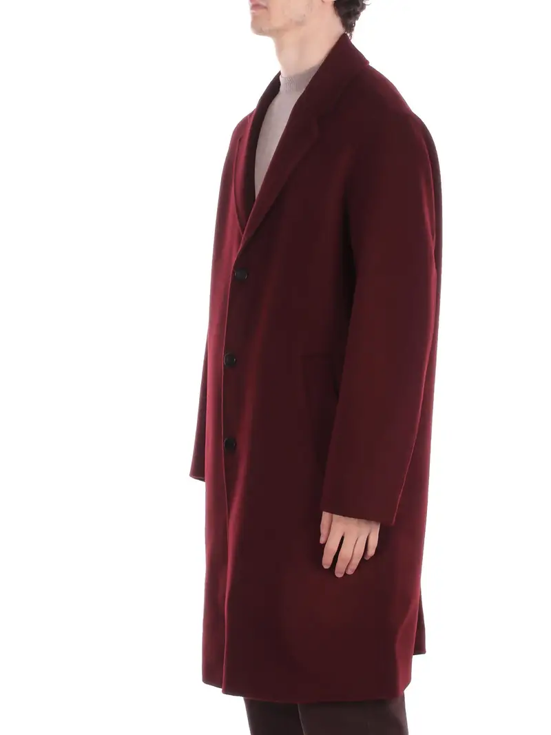 Cappotto Uomo AMARANTO Melanzana Cappotto miniatura 2