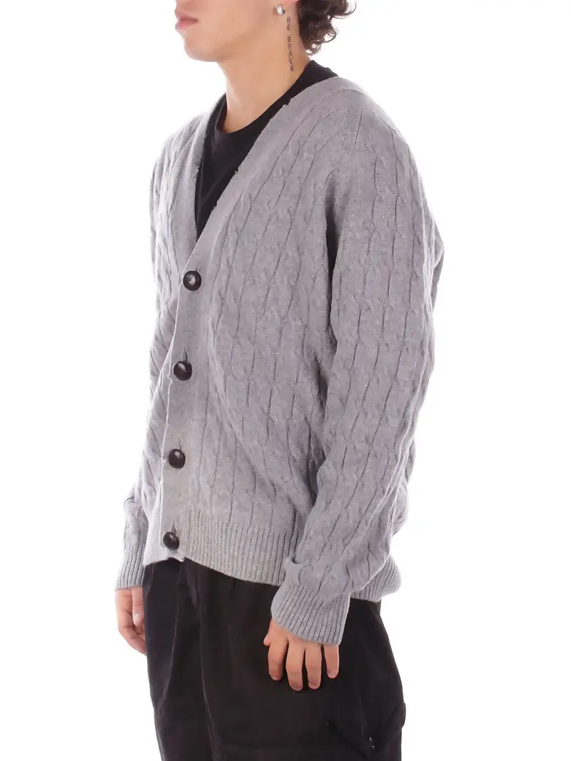 Maglia Uomo AMARANTO Argento Knitwear miniatura 2