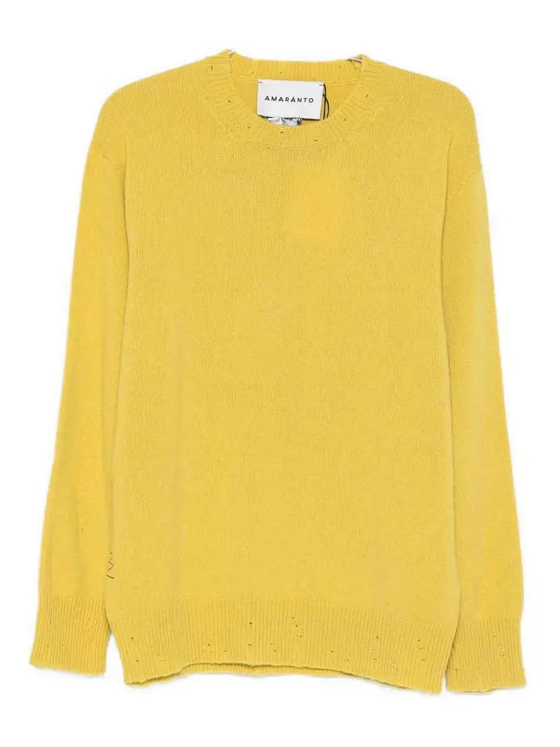 Maglione Girocollo Giallo