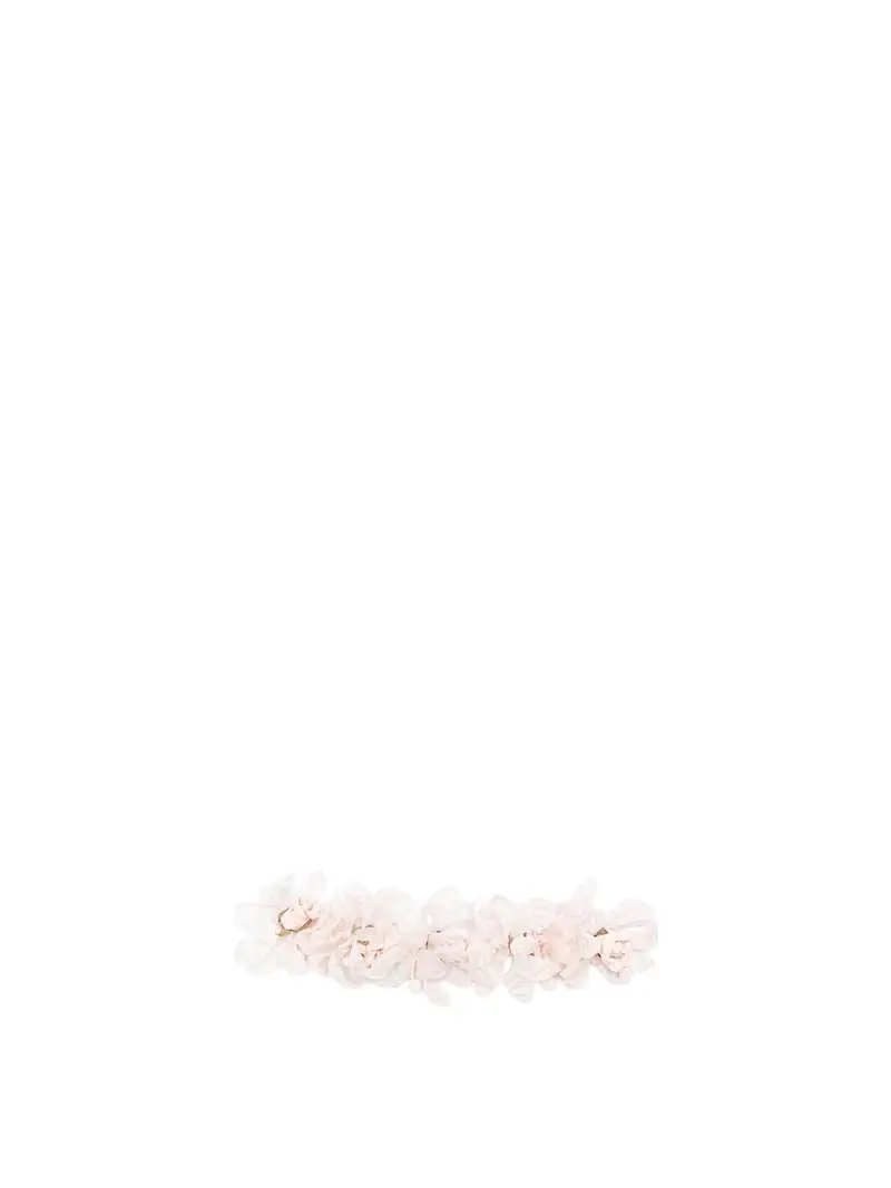 Spilla Con Fiori Color Carne E Neutri
