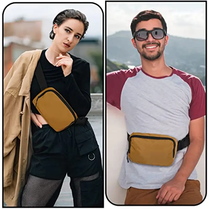 Amazerbst Belt Bag, Fanny Pack, Everywhere Belt Bag, 40 Inch Adjustable Strap, Belt Bag for Women and Men, Waterproof miniatura 3
