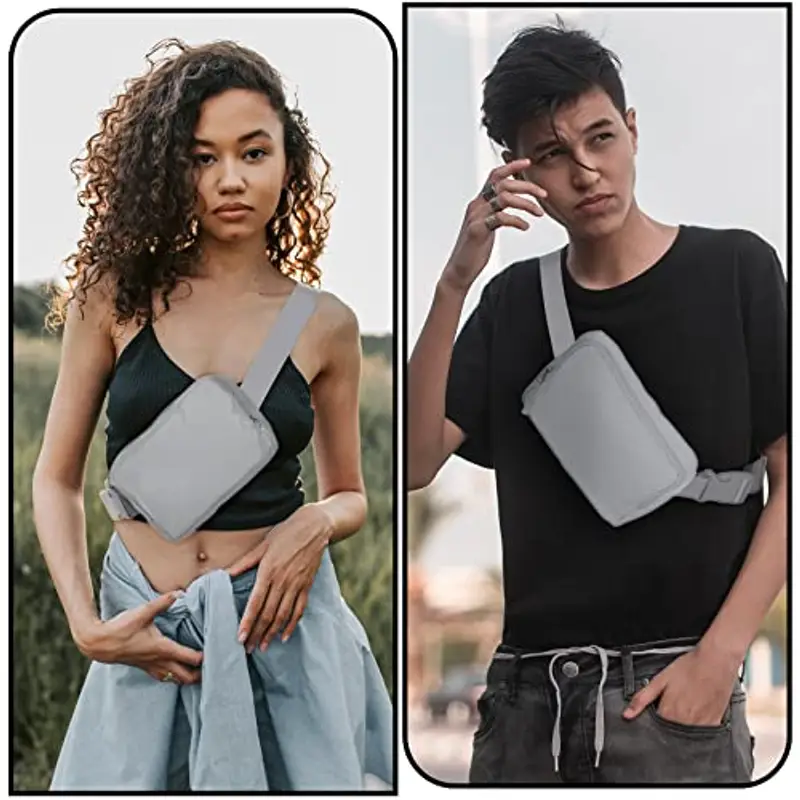 Amazerbst Belt Bag, Fanny Pack, Everywhere Belt Bag, 40 Inch Adjustable Strap, Belt Bag for Women and Men, Waterproof miniatura 3