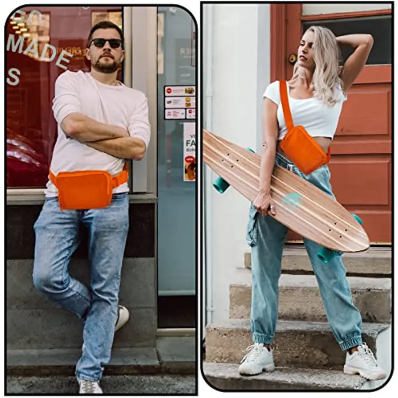 Amazerbst Belt Bag, Fanny Pack, Everywhere Belt Bag, 40 Inch Adjustable Strap, Belt Bag for Women and Men, Waterproof miniatura 3