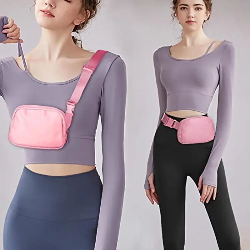 Amazerbst Belt Bag, Fanny Pack, Everywhere Belt Bag, 40 Inch Adjustable Strap, Belt Bag for Women and Men, Waterproof miniatura 2