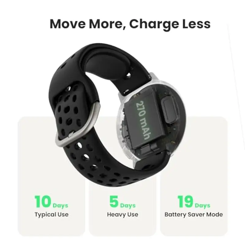 AMAZFIT Active 2 Smart Watch 44 mm, mappe GPS con direzione, fitness tracker, batteria 10 giorni, monitoraggio del sonno, oltre 160 modalità sport, resistente all'acqua, per Android e Apple iPhone miniatura 3