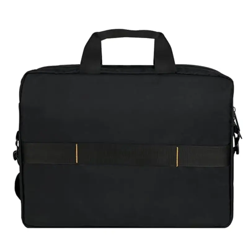 Amazon Basics Borsa compatta a tracolla per laptop con tasche portaoggetti per accessori, custodia da trasporto, 14 pollici - 35, 6 cm, 1 unità, confezione da 1, Nero miniatura 3
