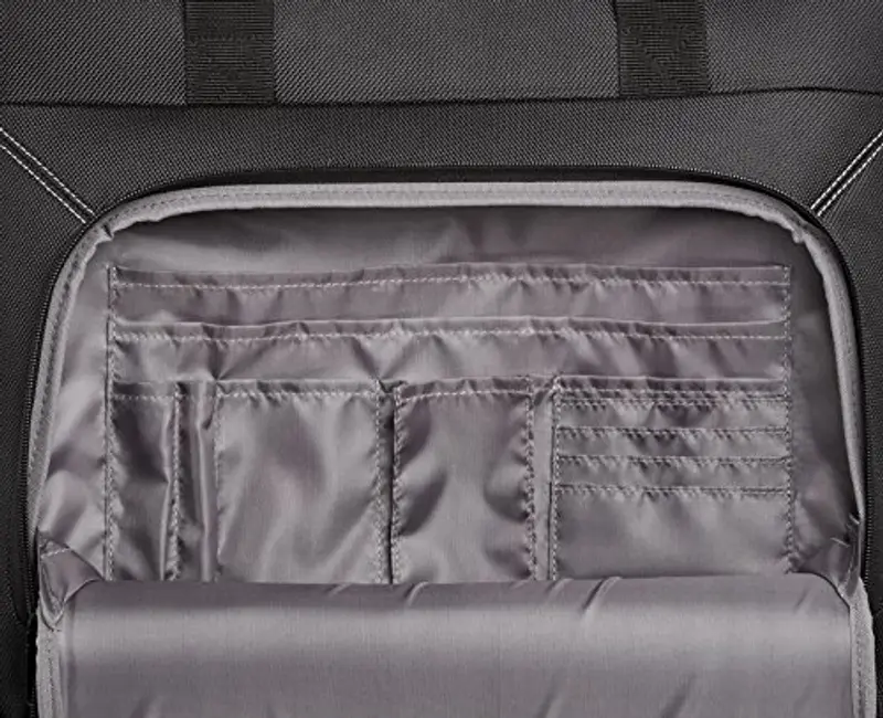 Amazon Basics borsa per laptop, con rotelle fluide e tasca frontale facile da aprire, manico telescopico, Leggera, per laptop fino a 15.6 in (39.6 cm), Nero miniatura 3