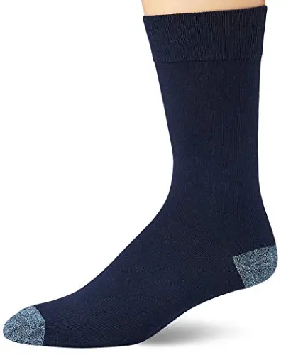 Amazon Essentials Comodi Calzini Eleganti con Motivi Uomo, 5 Paia, Blu/Rosso/Grigio, 41