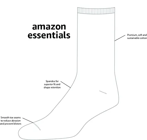 Amazon Essentials Comodi Calzini Eleganti Con Motivi Uomo, 5 Paia, Motivo Scozzese/Nero/Pois/Righe, 47.5 miniatura 2