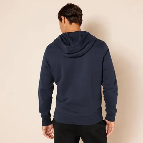 Amazon Essentials Felpa con Cappuccio e Cerniera Integrale in Pile (Disponibile nelle Taglie Big & Tall) Uomo, Blu miniatura 3