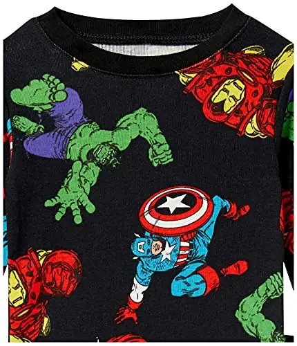 Amazon Essentials Marvel Pigiama Aderente, 2 Pezzi Bambini e Ragazzi, Marvel Avengers - Baby And Kids, 6 miniatura 2