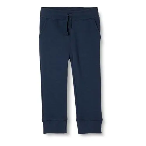 Amazon Essentials Pantaloni Sportivi Jogger in Pile Bambini e Ragazzi, Blu Marino, 2 Anni