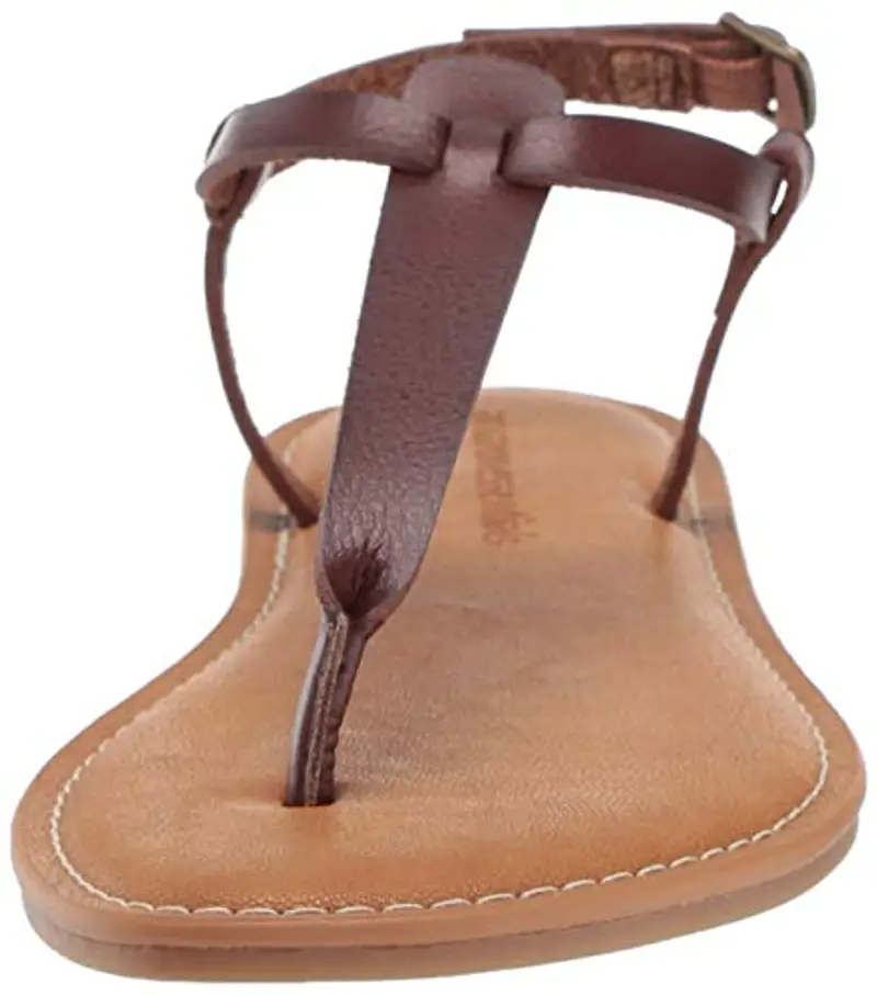 Amazon Essentials Sandalo Infradito Casual con Cinturino alla Caviglia Donna, Marrone, 41 EU miniatura 2